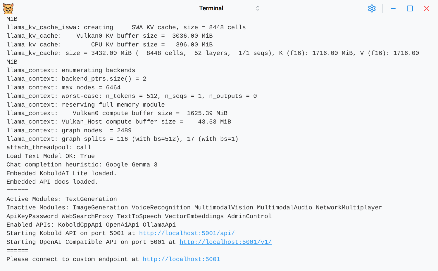 Terminal Interface