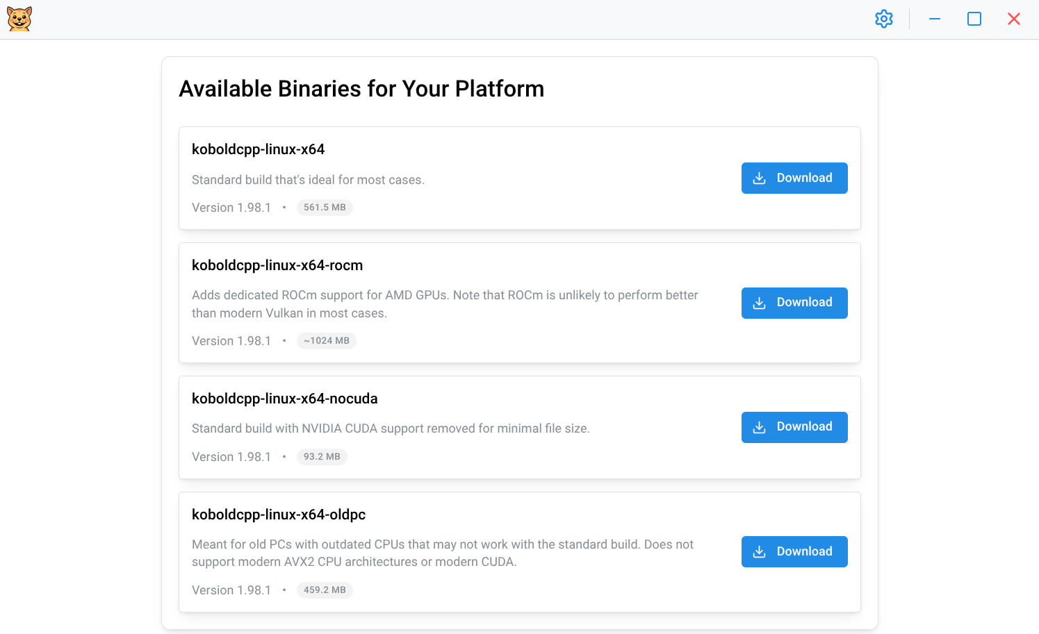 Download Interface